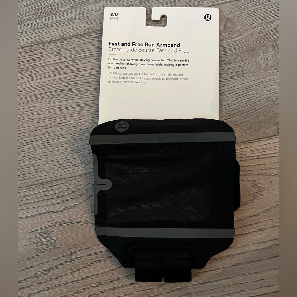 Lululemon Fast And Free Run Armband Black S/M